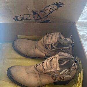 Freebird Stair Women's Tan Leather Ankle Boots